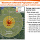 A slide taken from today’s reports, showing maximum affected population case.